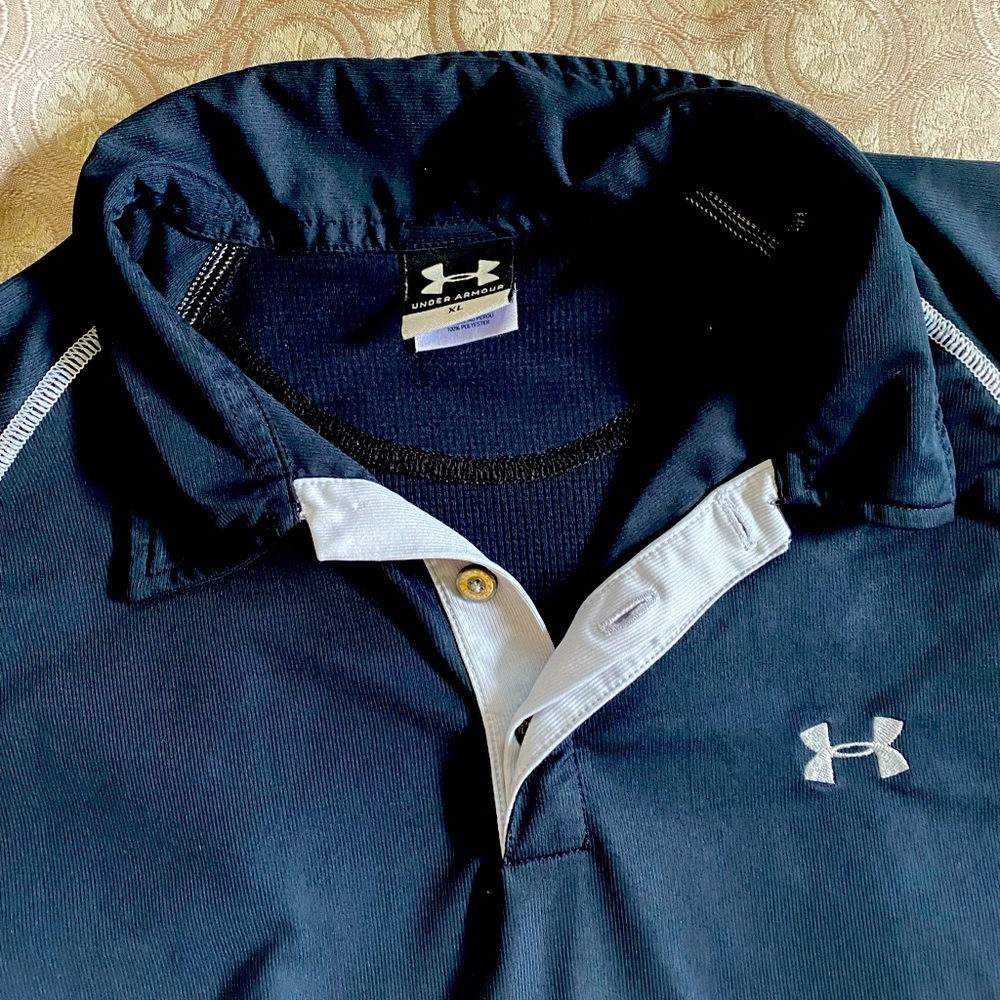 Men’s Under Armour XL Black Polo